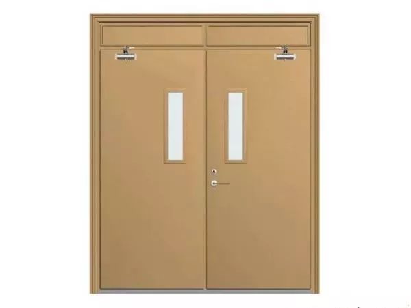 防火門(mén)的安裝工藝流程(圖1) 金色鋼質(zhì)防火門(mén).jpg