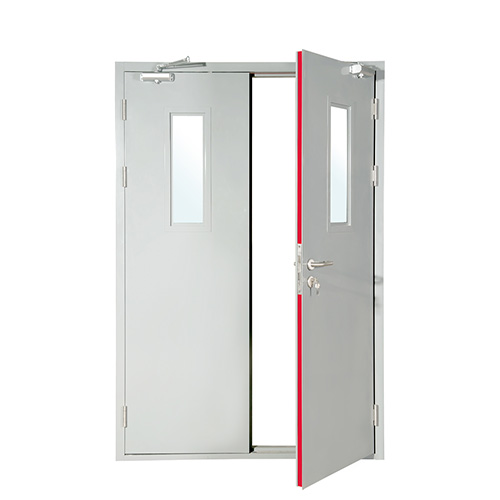 鋼質(zhì)防火門,鋼木質(zhì)防火門,木質(zhì)防火門區(qū)別,如何選擇?(圖1) 鋼質(zhì)帶窗防火門.jpg