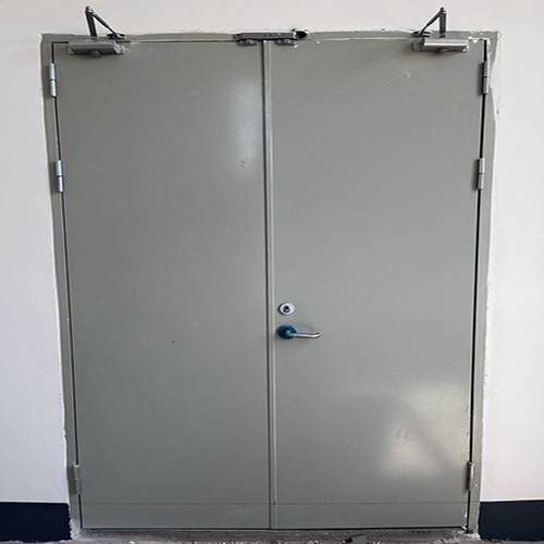 乙級(jí)單開防火門(圖1) 防火門安裝工地效果.jpg